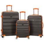 Rockland Melbourne 3-Piece Expandable Spinner Luggage Set
