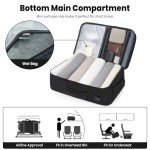 BAGAIL Black Travel Laptop Backpack with USB Port