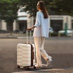 Elegant White 2-Piece Hardside Luggage Set