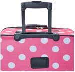 Rockland Vara 3-Piece Softside Luggage Set - Pink Dots
