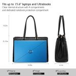 LOVEVOOK Waterproof Leather Laptop Tote Bag for Women
