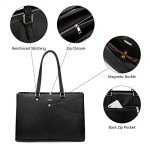LOVEVOOK Waterproof Leather Laptop Tote Bag for Women