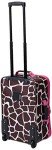 Pink Giraffe Expandable Softside Luggage Set