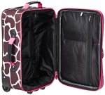 Pink Giraffe Expandable Softside Luggage Set
