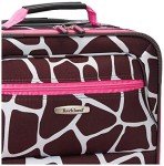 Pink Giraffe Expandable Softside Luggage Set
