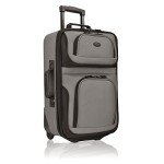 Grey 20" Lightweight Softside Carry-On Suitcase