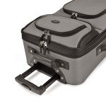 Grey 20" Lightweight Softside Carry-On Suitcase