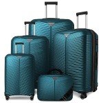 King Larvender 5-Piece Expandable Luggage Set