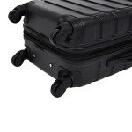 Wrangler Miami Black Luggage and Packing Cubes Set