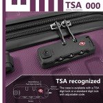 Purple 5-Piece Hardside Luggage Set for Women