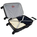 Wrangler Miami Black Luggage and Packing Cubes Set