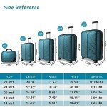 King Larvender 5-Piece Expandable Luggage Set