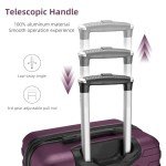 Purple 5-Piece Hardside Luggage Set for Women