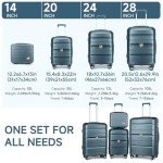 Somago 3-Piece Hardside Spinner Luggage Set