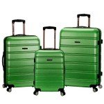 Rockland Melbourne Green 3-Piece Hardside Luggage Set