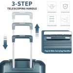 Somago 3-Piece Hardside Spinner Luggage Set