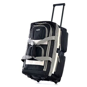 Olympia 22" Rolling Duffel Bag with 8 Pockets