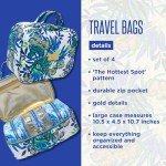 Lilly Pulitzer 4 Piece Travel Toiletry Bag Set