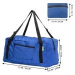 HOLYLUCK Foldable Travel Duffel Bag - Blue