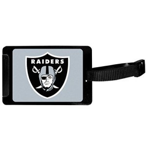 NFL Oakland Raiders Luggage Tag - Black 3.25