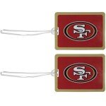 San Francisco 49ers Vinyl Luggage Tags - 2 Pack