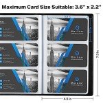 MaxGear Portable Business Card Organizer Book