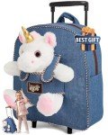 Unicorn Toddler Rolling Backpack and Suitcase