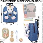 Unicorn Toddler Rolling Backpack and Suitcase