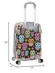 Rockland Owl Hardside Carry-On Spinner Luggage
