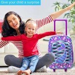 Cute Mermaid Rolling Suitcase for Kids