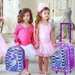 Cute Mermaid Rolling Suitcase for Kids