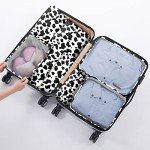 Cute Black and White Cow Packing Cubes Set