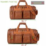 Vegan Leather Weekender Duffel Bag for Travel