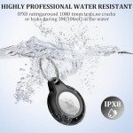 2-Pack Waterproof Airtag Keychain Holder Case
