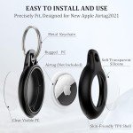 2-Pack Waterproof Airtag Keychain Holder Case