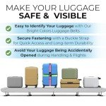 TSA Approved Adjustable Luggage Straps with Tags