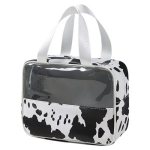 Cow Pattern Travel Toiletry Bag for Women