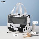 Cow Pattern Travel Toiletry Bag for Women