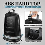 Yamato Hard Shell Golf Travel Bag with Wheels