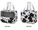Cow Pattern Travel Toiletry Bag for Women