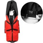 Padded Golf Travel Bag with Wheels - Red
