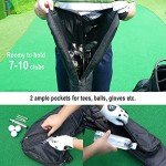 Lightweight Foldable Golf Travel Bag with Zipper