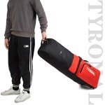 Padded Golf Travel Bag with Wheels - Red