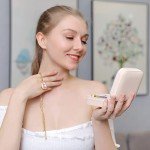 Travel Jewelry Case with Mirror for Women