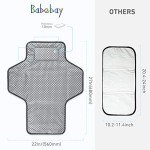 Portable Travel Changing Pad with Pillow for Babies