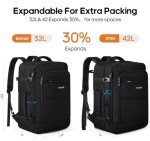 Bagsure 42L Expandable Travel Backpack for All