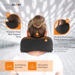MLVOC Memory Foam Travel Pillow & Eye Mask Set