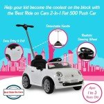 Fiat 500 Ride-On Push Toy for Toddlers