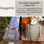 Baggallini Expandable Laptop Tote - Sterling Shimmer