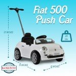 Fiat 500 Ride-On Push Toy for Toddlers